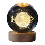 Maxbell Modern Ball Night Light with Resin Base Decorative for Living Room Decor styleC