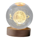 Maxbell Modern Ball Night Light with Resin Base Decorative for Living Room Decor styleC