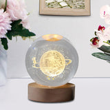 Maxbell Modern Ball Night Light with Resin Base Decorative for Living Room Decor styleC