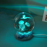 Maxbell Ball Night Light Lamp Decorative with Base for Bedroom Decoration Plankton