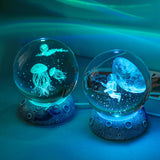 Maxbell Ball Night Light Lamp Decorative with Base for Bedroom Decoration Plankton