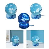 Maxbell Ball Night Light Lamp Decorative with Base for Bedroom Decoration Plankton