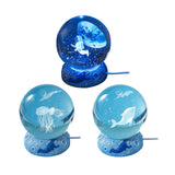 Maxbell Ball Night Light Lamp Decorative with Base for Bedroom Decoration Plankton