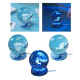 Maxbell Ball Night Light Lamp Decorative with Base for Bedroom Decoration Plankton