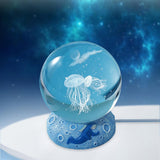 Maxbell Ball Night Light Lamp Decorative with Base for Bedroom Decoration Plankton