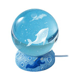 Maxbell Ball Night Light Lamp Decorative with Base for Bedroom Decoration Dolphin