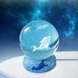 Maxbell Ball Night Light Lamp Decorative with Base for Bedroom Decoration Dolphin