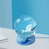 Maxbell Ball Night Light Lamp Decorative with Base for Bedroom Decoration Dolphin
