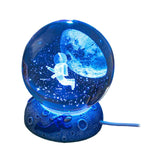 Maxbell Ball Night Light Lamp Decorative with Base for Bedroom Decoration Astronaut