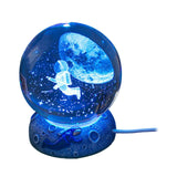 Maxbell Ball Night Light Lamp Decorative with Base for Bedroom Decoration Astronaut