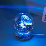 Maxbell Ball Night Light Lamp Decorative with Base for Bedroom Decoration Astronaut