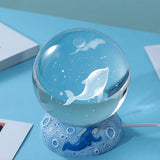 Maxbell Creative Night Light Glowing with Base for Christmas Living Room Bedroom dolphin