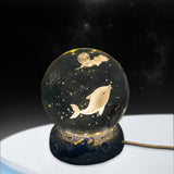 Maxbell Creative Night Light Glowing with Base for Christmas Living Room Bedroom dolphin