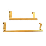 Maxbell Over Cabinet Towel Bar Storage and Display Rack Stainless Steel Shelf Hook 23.5cm