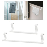 Maxbell Modern Towel Rack Over Cabinet Door Bathroom Hanging Storage Stainless Steel 23.5cmx5.5cm