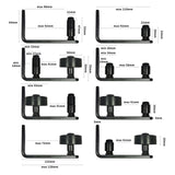Maxbell Barn Door Guide Sliding Door Slides Adjustable for Living Room Indoor