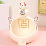 Maxbell Cat Storage Bowl Sundries Container Modern Sculpture Holder for Decor Beige