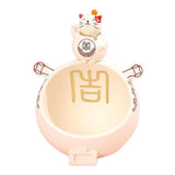 Maxbell Cat Storage Bowl Sundries Container Modern Sculpture Holder for Decor Beige