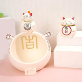Maxbell Cat Storage Bowl Sundries Container Modern Sculpture Holder for Decor Beige