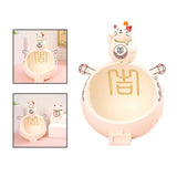 Maxbell Cat Storage Bowl Sundries Container Modern Sculpture Holder for Decor Beige