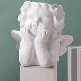 Maxbell Angel Statue Crafted Planter Pot Sculpture for Art Decoration White