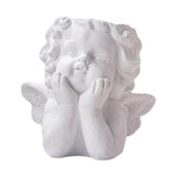 Maxbell Angel Statue Crafted Planter Pot Sculpture for Art Decoration White