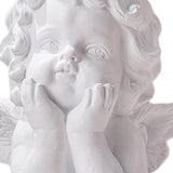 Maxbell Angel Statue Crafted Planter Pot Sculpture for Art Decoration White