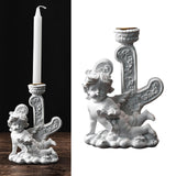 Maxbell Nordic Angel Candle Holder Decoration Figurine Collection for Wedding Party No.4