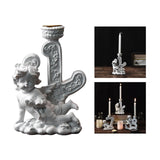Maxbell Nordic Angel Candle Holder Decoration Figurine Collection for Wedding Party No.4