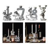 Maxbell Nordic Angel Candle Holder Decoration Figurine Collection for Wedding Party No.4