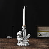 Maxbell Nordic Angel Candle Holder Decoration Figurine Collection for Wedding Party No.4