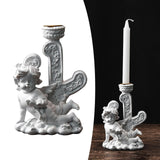 Maxbell Nordic Angel Candle Holder Decoration Figurine Collection for Wedding Party No.4