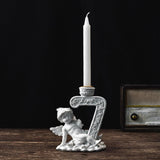 Maxbell Nordic Angel Candle Holder Decoration Figurine Collection for Wedding Party No.Seven