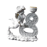 Maxbell Nordic Angel Candle Holder Decoration Figurine Collection for Wedding Party No.8