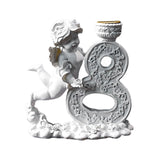 Maxbell Nordic Angel Candle Holder Decoration Figurine Collection for Wedding Party No.8
