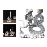 Maxbell Nordic Angel Candle Holder Decoration Figurine Collection for Wedding Party No.8