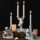 Maxbell Nordic Angel Candle Holder Decoration Figurine Collection for Wedding Party Double Head