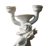 Maxbell Nordic Angel Candle Holder Decoration Figurine Collection for Wedding Party Double Head