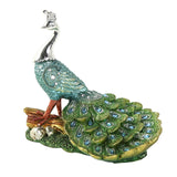 Maxbell Peacock Ornament Crafts Statuette Gift for Bookcases Bedroom Christmas