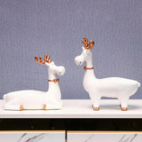 Maxbell Creative Deer Figurine Statue Sculpture Keys Phone Crafts Storage Organizer Stand 21cmx12cmx24cm