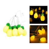 Maxbell Pineapple String Lights Birthday Outdoor Garden Porch LED Fairy Lights Decor 2 Meter 10pc Lights