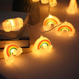 Maxbell LED Rainbow String Lights Fairy Lights Lamp Funny for Holiday Party Decor