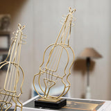 Maxbell Abstract Musical Instrument Ornament Luxury for Tabletop Christmas Musician Violin