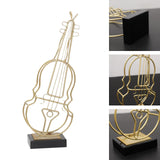 Maxbell Abstract Musical Instrument Ornament Luxury for Tabletop Christmas Musician Violin