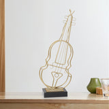 Maxbell Abstract Musical Instrument Ornament Luxury for Tabletop Christmas Musician Violin