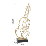 Maxbell Abstract Musical Instrument Ornament Luxury for Tabletop Christmas Musician Violin