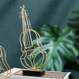 Maxbell Abstract Musical Instrument Ornament Luxury for Tabletop Christmas Musician Violin