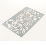 Maxbell Silhouette Art Sculpture Sign Hanging Metal Wall Decor for Background Bar 35cmx22cm