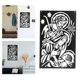 Maxbell Silhouette Art Sculpture Sign Hanging Metal Wall Decor for Background Bar 35cmx22cm