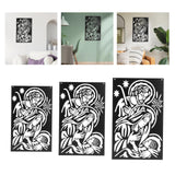 Maxbell Silhouette Art Sculpture Sign Hanging Metal Wall Decor for Background Bar 35cmx22cm